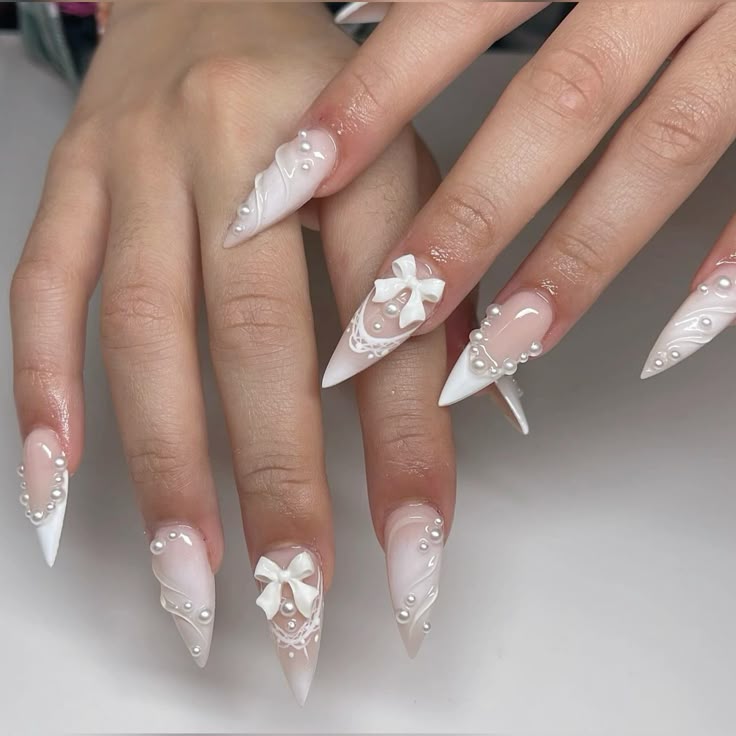 Bow Nail Art Designs
