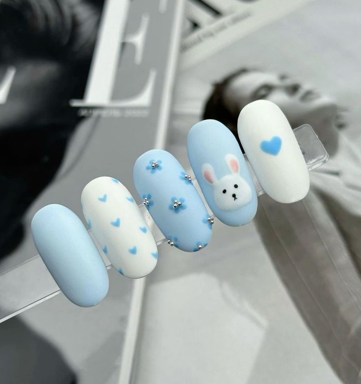 Sleeping Baby Face Nails